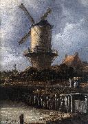 RUISDAEL, Jacob Isaackszon van The Windmill at Wijk bij Duurstede (detail) af Germany oil painting reproduction